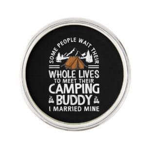 Cool Camping Buddies Gift For Men Women Funny Husb Lapel Pin