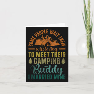 Cool Camping Buddies Men Women Funny Husband & Card