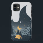 Cool Camping Camper Campfire Under Stars Mountains iPhone 11 Case<br><div class="desc">Get this “Try A Little Bit Of Campfire” t-shirt, this is a perfect addition to your summer wardrobe & also a great gift for those who love camper, camping, campfire, mountains, outdoor, nature, forest, national parks. Let’s get out of the city for a night, and camp under a blanket of...</div>