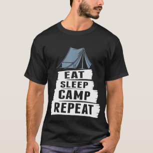 Cool Camping Eat Sleep Camp Repeat 1 T-Shirt