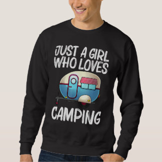 Cool Camping For Girls Kids Recreational Vehicle T Sweatshirt