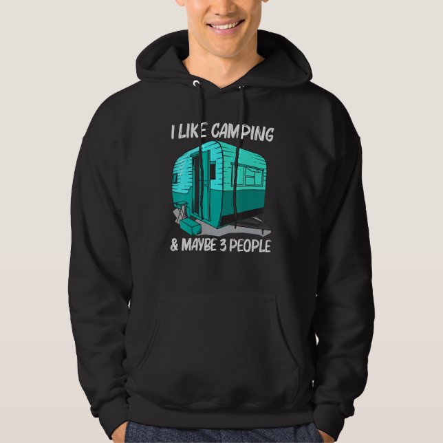 Cool Camping For Men Women Camper Camping Outdoor  Hoodie (Front)