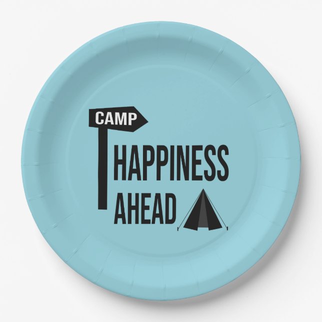 Cool Camping Paper Plates (Front)