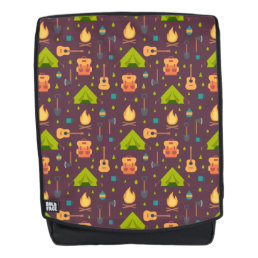 Cool Camping Pattern Outdoorsy Design Backpack