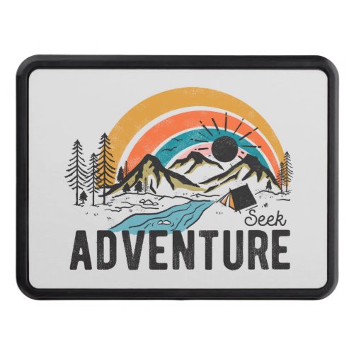 cool camping seek adventure  hitch cover