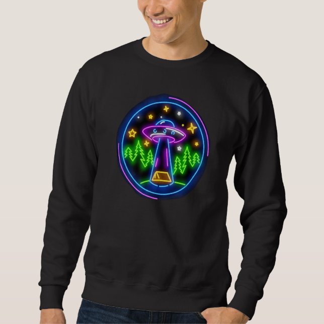 Cool Camping Stuff & Gear Alien Abduction For Ufo  Sweatshirt (Front)