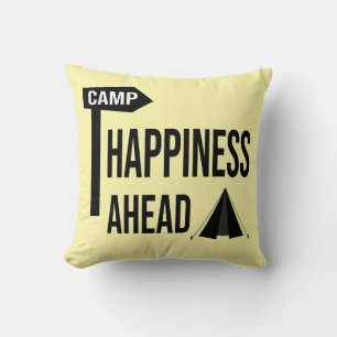 Cool Camping Throw Pillow
