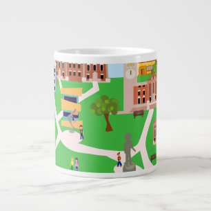 Cool Campus Design Large Coffee Mug