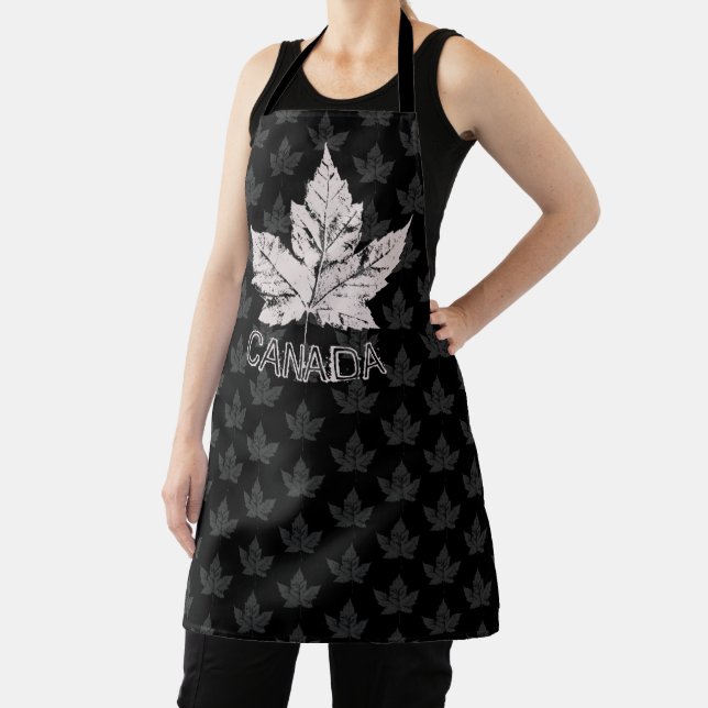 Cool Canada Aprons Personalized Retro Canada Apron (Insitu)
