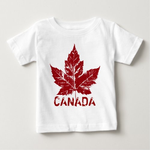 Cool Canada Baby Shirt Retro Maple Leaf Souvenir
