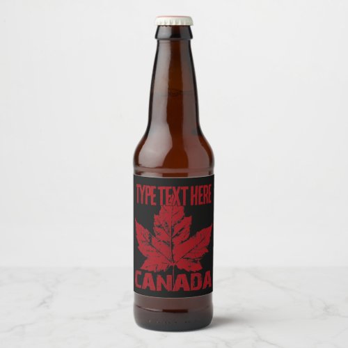 Cool Canada Beer Labels Custom Canada Bottle Label