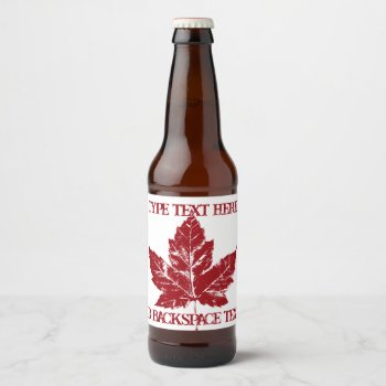 Cool Canada Beer Labels Custom Canada Bottle Label by artist_kim_hunter at Zazzle