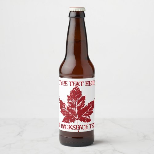 Cool Canada Beer Labels Custom Canada Bottle Label
