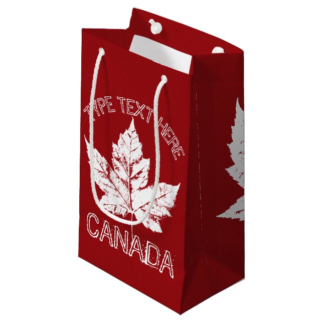 Cool Canada Favor Bags Personalized Canada Bags (Front Angled)