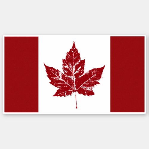 Cool Canada Flag Stickers Retro Canadian Souvenirs