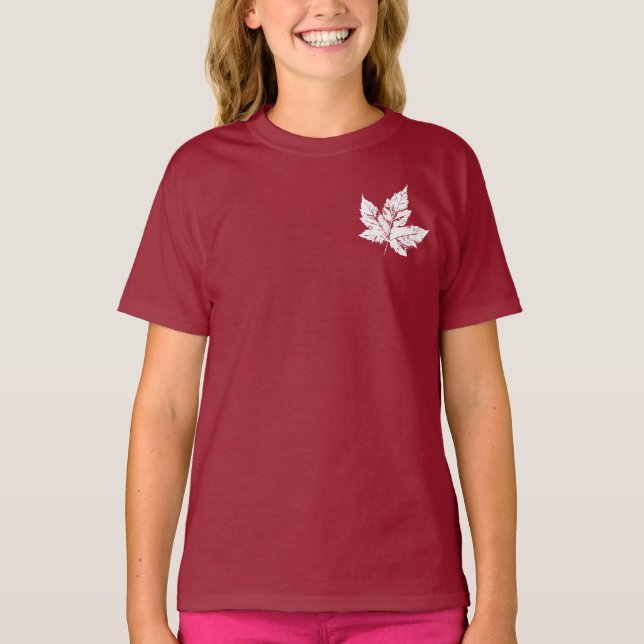 Cool Canada Hoodie Kid's Canada Souvenir Jacket T-Shirt (Front)