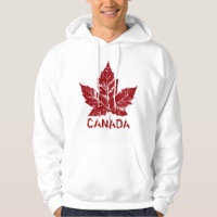 Cool Canada Hoodie Retro Maple Leaf Souvenir