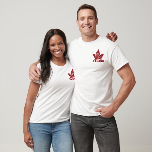 Cool Canada Jacket Mens Retro Canada Souvenir T_Shirt