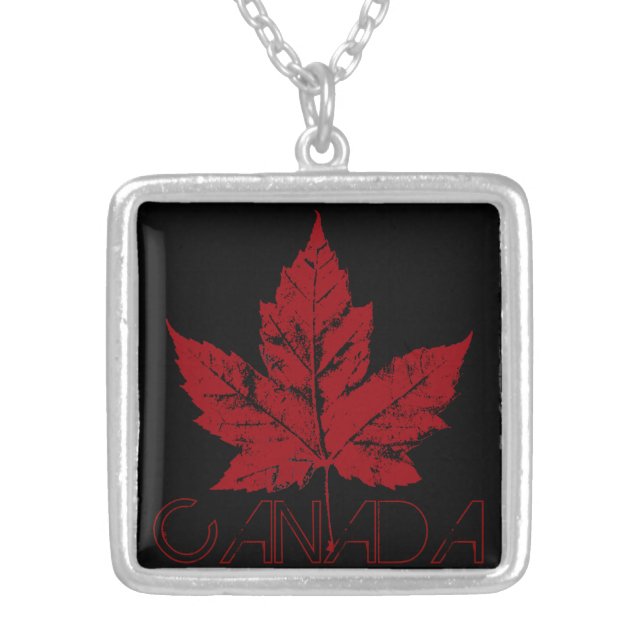 Cool Canada Necklace Canada Souvenir Maple Leaf (Front)