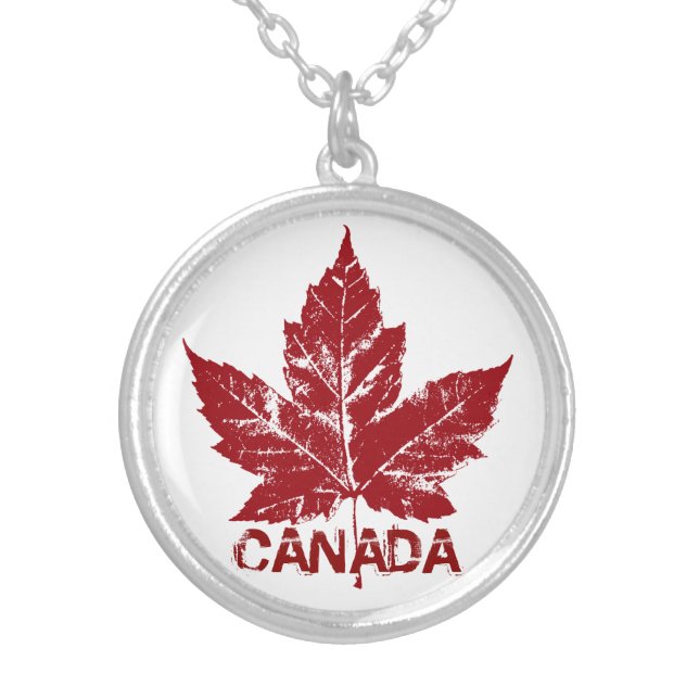 Cool Canada Necklace Canada Souvenir Maple Leaf (Front)