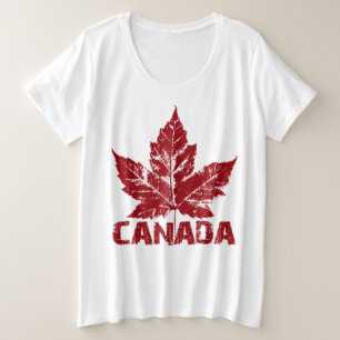 Cool Canada Shirt Women's Retro Canada Plus Size T
