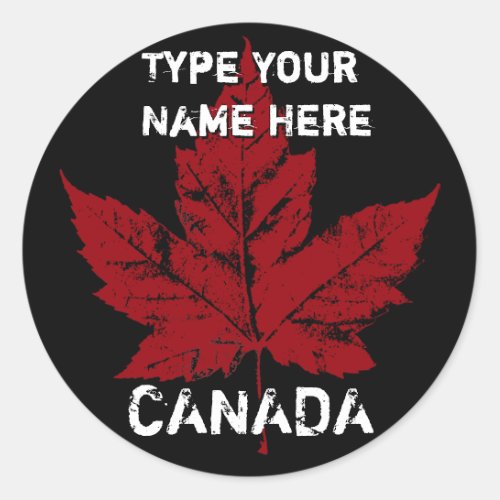 Cool Canada Stickers Personalized Canada Sticker