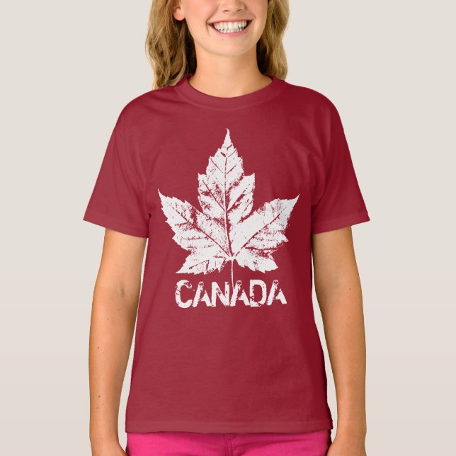 Cool Canada Sweatshirt Kid's Retro Souvenir Shirts (Front)