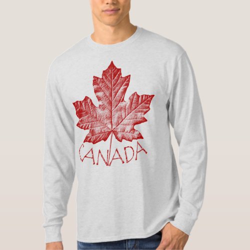 Cool Canada Sweatshirt Retro Maple Leaf Souvenir T_Shirt