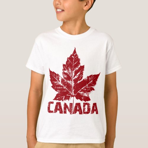 Cool Canada T_shirt Kids Retro Canada Souvenir