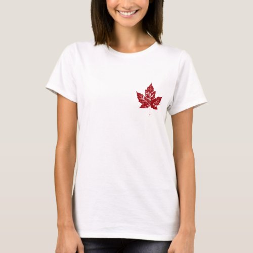 Cool Canada T_shirt Retro Maple Leaf Souvenir