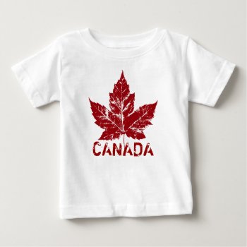 Cool Canada T-shirt Retro Maple Leaf Souvenir by artist_kim_hunter at Zazzle
