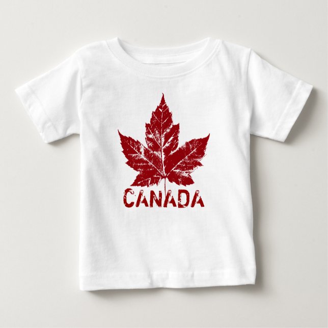 Cool Canada T-shirt Retro Maple Leaf Souvenir (Front)
