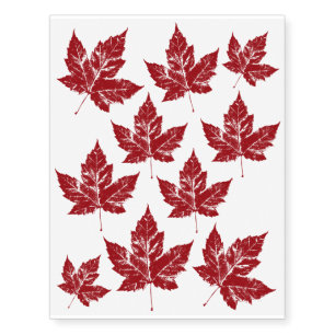 Cool Canada Temporary Tattoo Canada Flag Skin Art