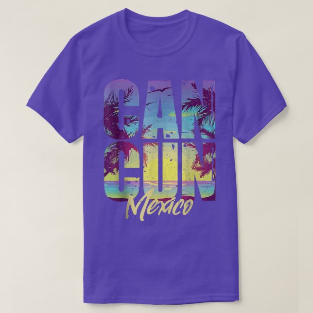 Cool Cancun Art Meico Vacation SummerMen Women Kid T-Shirt (Design Front)