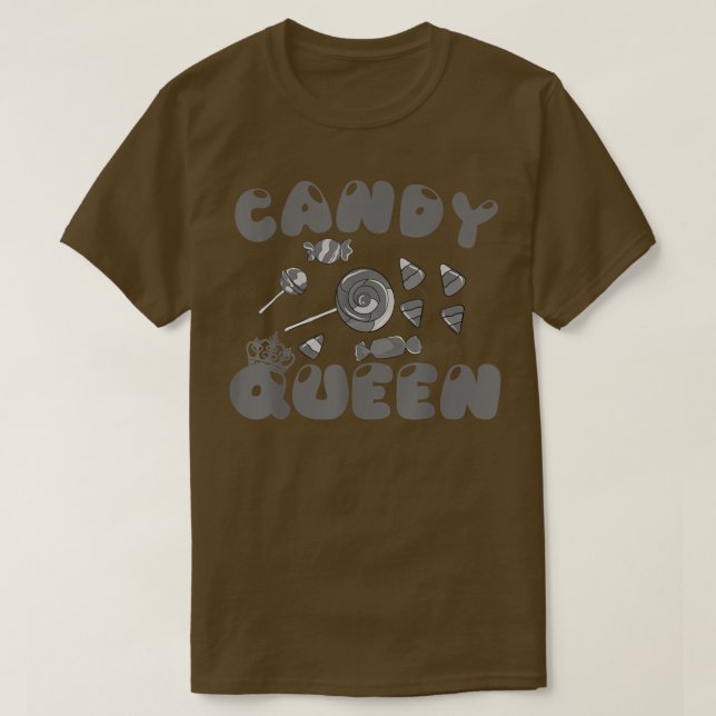 Cool Candy Queen Art For Women Girls Candy Lollipo T-Shirt (Design Front)