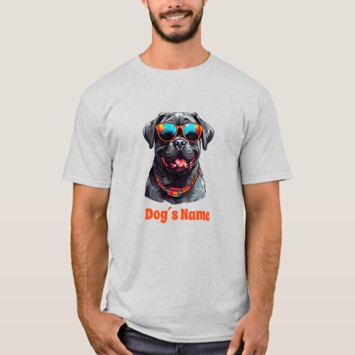 Cool Cane Corso with Sunglasses  T_Shirt