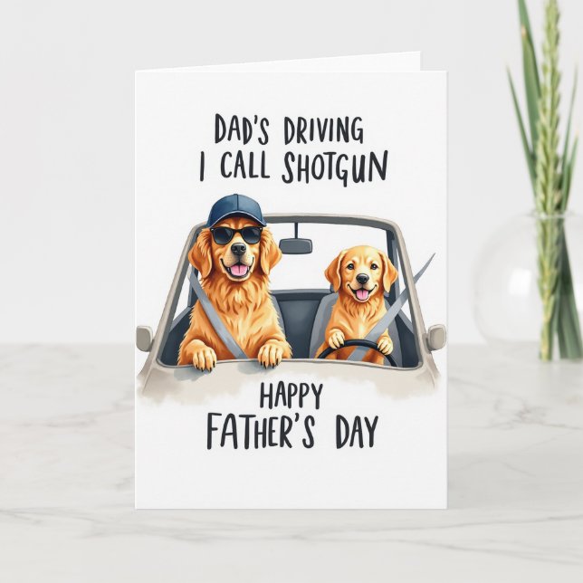 Cool Canine Fathers Day Card (Front)