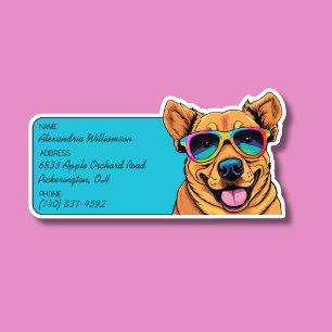Cool Canine Luggage ID Sticker