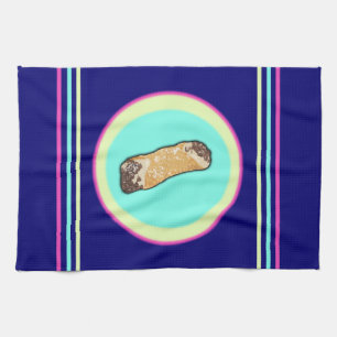 Cool Cannoli Art Kitchen Towel