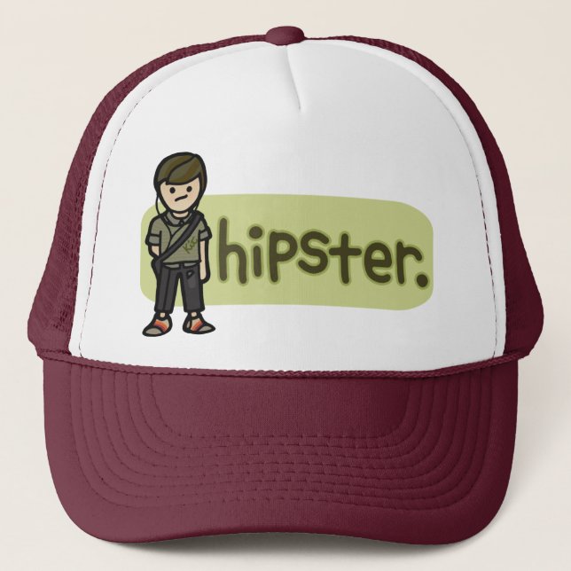 cool cap hipster hat. (Front)