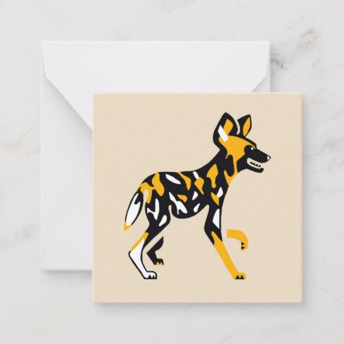 Cool Cape hunting dog _ African wild dog_ Note Card