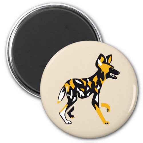 Cool Cape hunting dog _Painted dog _Endangered _ Magnet