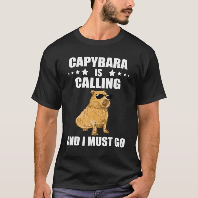 Cool Capybara  Capybara Rodent Animal Capybara Cal T-Shirt (Front)