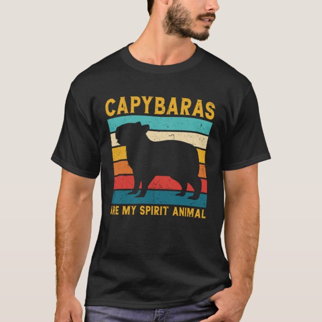 Cool Capybara For Rodent Spirit Animal Zoologist G T-Shirt (Front)