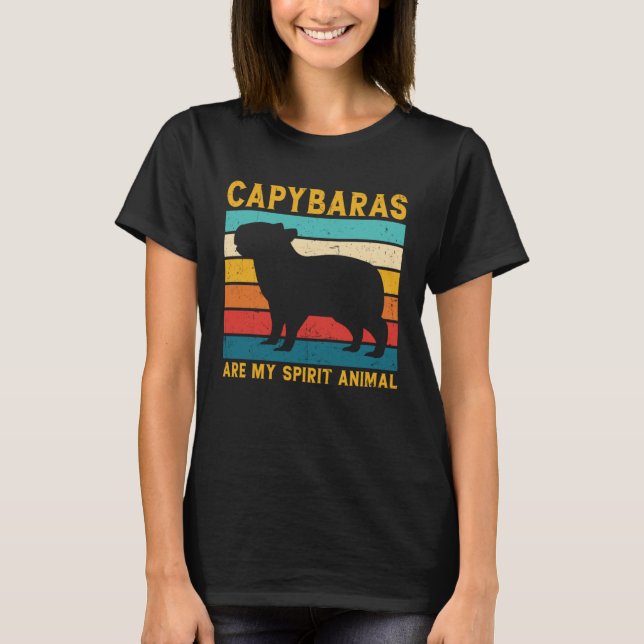 Cool Capybara For Rodent Spirit Animal Zoologist G T-Shirt (Front)