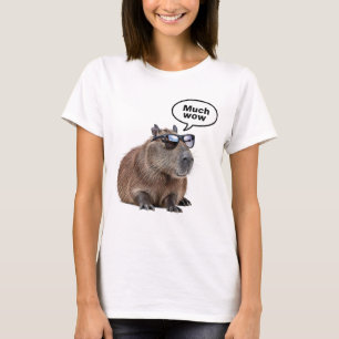 Cool Capybara Photo Sunglasses-Wearing Capybara T-Shirt