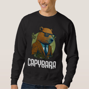 Cool Capybara Sunglasses Water Pig South America C Sweatshirt