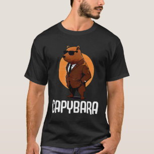 Cool Capybara Sunglasses Water Pig South America C T-Shirt