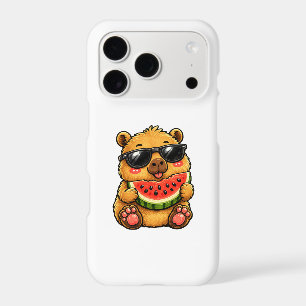 Cool Capybara Watermelon Summer iPhone 17 Pro Case