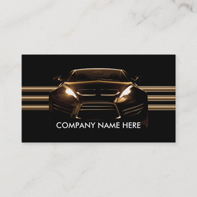 Cool Car Automotive Business Card (Front)